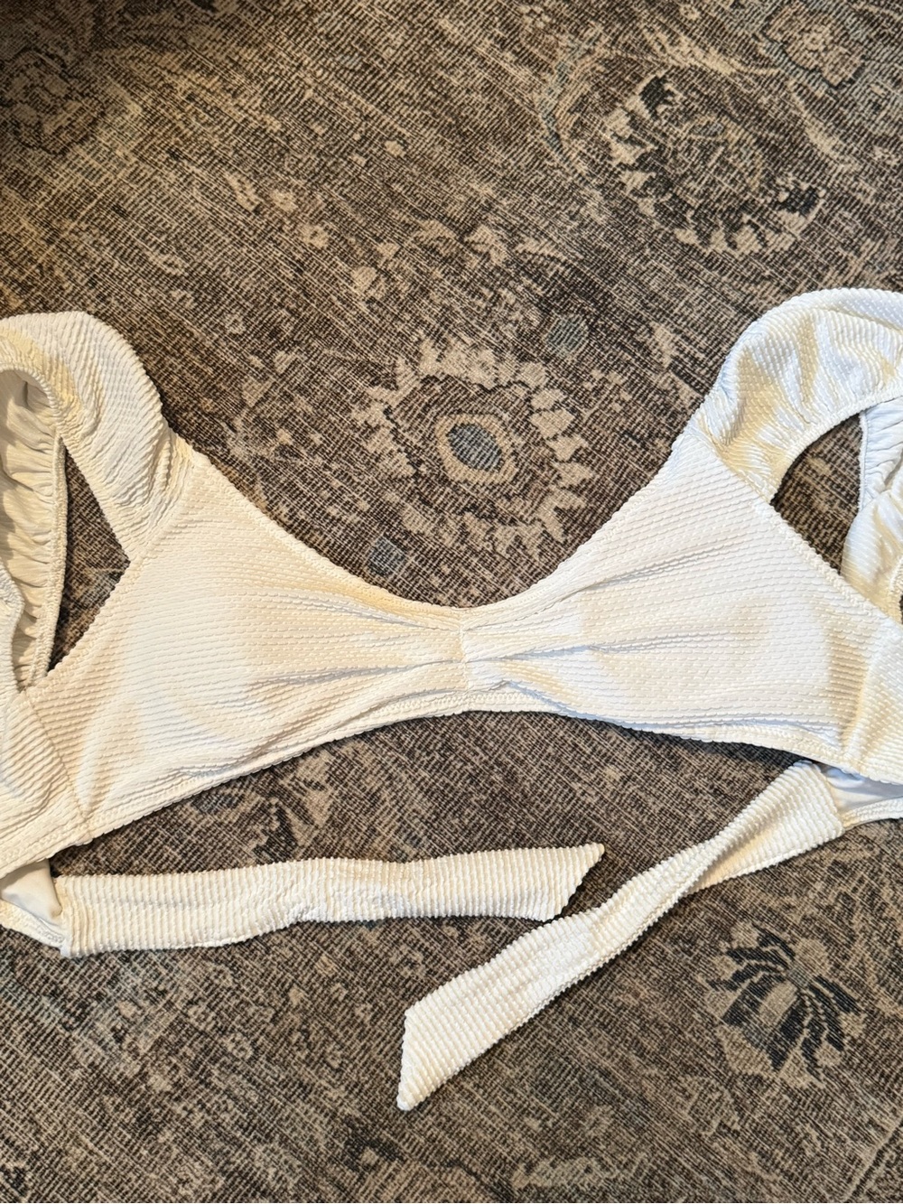Aerie White Textured Bikini Set - Picture 5 of 5